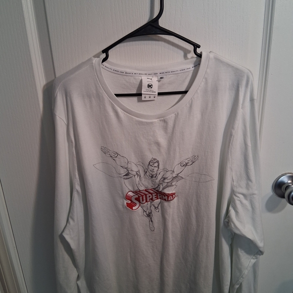 Puma Other - Puma DC Superman White Long Sleeve Tee